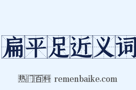 扁平足近义词是什么意思的图片